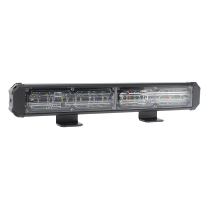 Barra de Luz de Advertencia, 2 Módulos de 6 LED, 11 Pulgadas Rojo/Claro