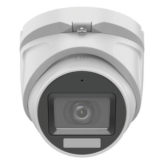 [Dual Light + ColorVu] Turret TURBOHD 2 megapixel / 30 mts IR + 20 mts luz blanca/ Lente 2.8 (100° de Visión) / Exterior IP66 / Audio por Coaxitron