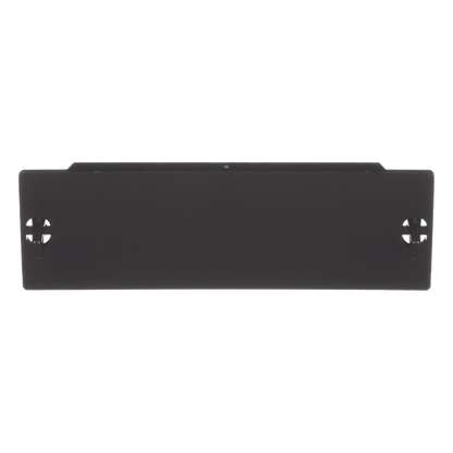 Placa Ciega FAP, Para Reservar Espacio de Uso Futuro en Paneles de Fibra Óptica, Color Negro