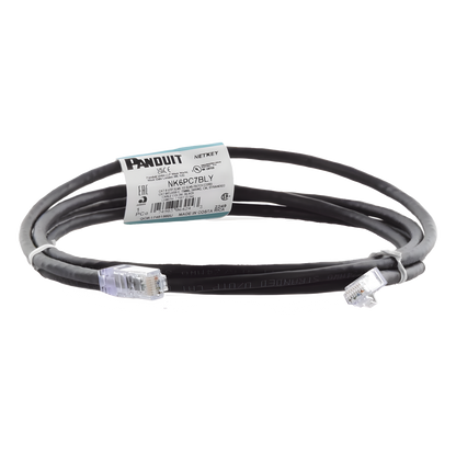 Cable de Parcheo UTP Categoría 6, con Plug Modular en Cada Extremo - 2 Metros (6.56 Pies) - Negro