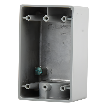 Caja Condulet FS de 1" (25.4 mm) con una boca a prueba de intemperie.
