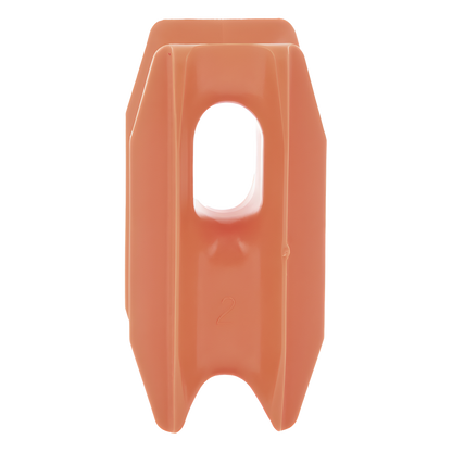 Aislador de Esquina Naranja para Cercos Eléctricos / 18 kV / Resinas Vírgenes / Resistencia 7.5-10.2 kg / Anti UV / 66 mm x 31.6 mm