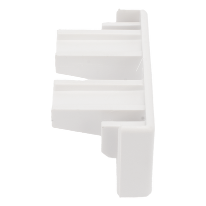 Tapa final color blanco de PVC auto extinguible, para canaleta TMK1735, TMK1735SD (5390-02001)