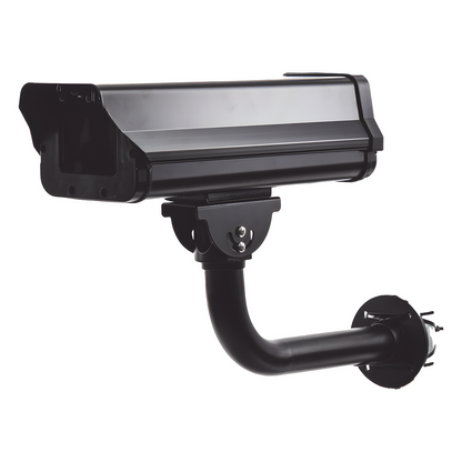 Gabinete Antivandálico(IK10) / Uso en Exterior (IP66) / Compatible con Cualquier Cámara Tipo Box (Professional) / Brazo de Acero Color Negro