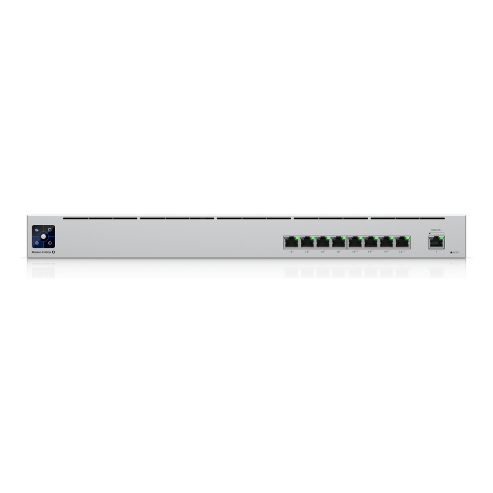 USW Mission Critical – Switch PoE con Batería Integrada de 368 Wh para Alimentación Ininterrumpida de hasta 8 Dispositivos con 120 W PoE Total