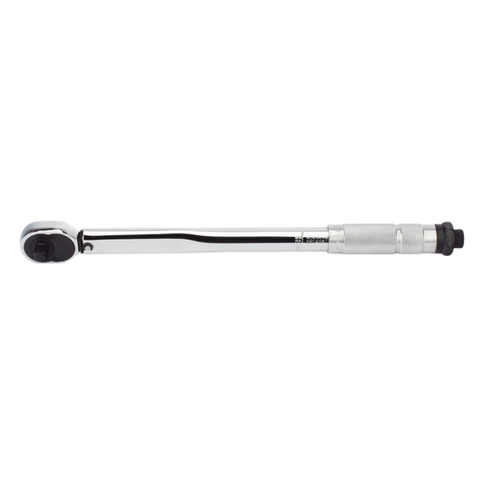 Torquímetro o Llave Dinamométrica Ajustable con Matraca de Trueno 3/8", 19-110Nm