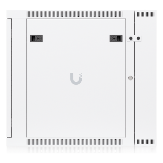 UACC Rack Cabinet 12U (600 x 703 mm) - Gabinete Cerrado para Montaje en Pared con Puerta Frontal Perforada, Puerta Trasera Abatible (Swing-Out) y
