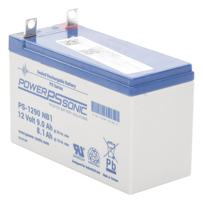 Batería 12V, 9AH, Para Respaldo, Tecnologías AGM/VRLA, 5 Años Vida Útil, Terminales NB1, Reconocida UL