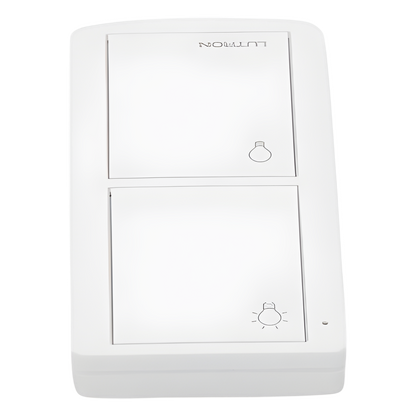 Control remoto inalámbrico Pico de 2 botones para encender y apagar luces, usable como control de mano o de pared, compatible con Caseta Wireless