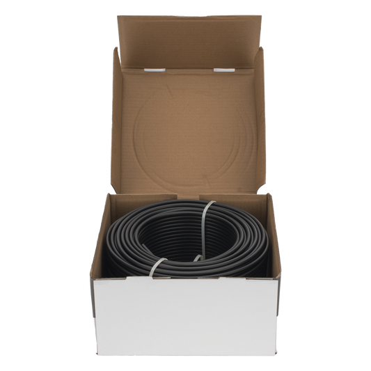 Cable Fotovoltaico Negro / Cobre Estañado / 6 mm² (10 AWG) / 2000V / Rollo de 100m / / UL 4703 y TUV