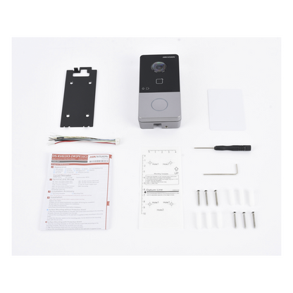 Videoportero IP 2 Megapixel / PoE Estandar / IP65 / Apertura desde Hik-connect / Soporta 1 Departamento y Hasta 6 Monitores / Soporta Tarjetas Mifare