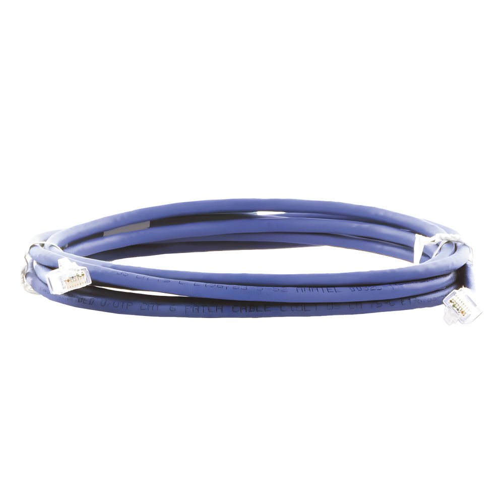 Cable de Parcheo TX6, UTP Cat6, 24 AWG, CM, Color Azul, 3.05 Metros (10 Pies)