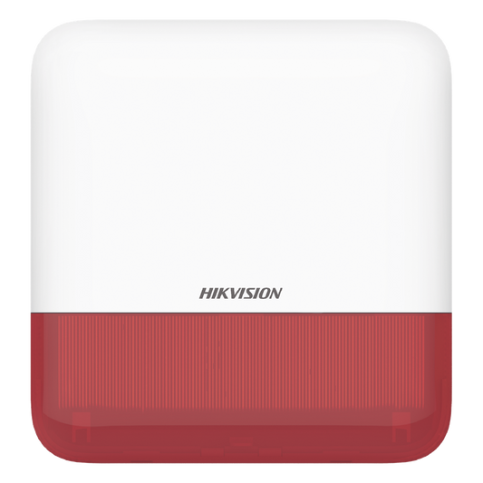 (AX PRO) Sirena Inalámbrica con Estrobo Rojo para Exterior IP65 / 110 dB
