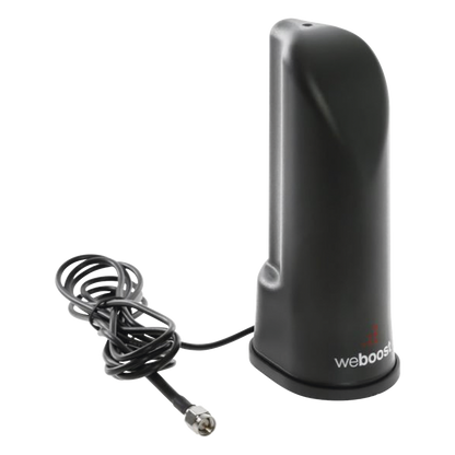 Antena de escritorio tipo cilindro color negra. Cubre las bandas de frecuencia celular. Especial para amplificadores y dispositivos celulares 4G y