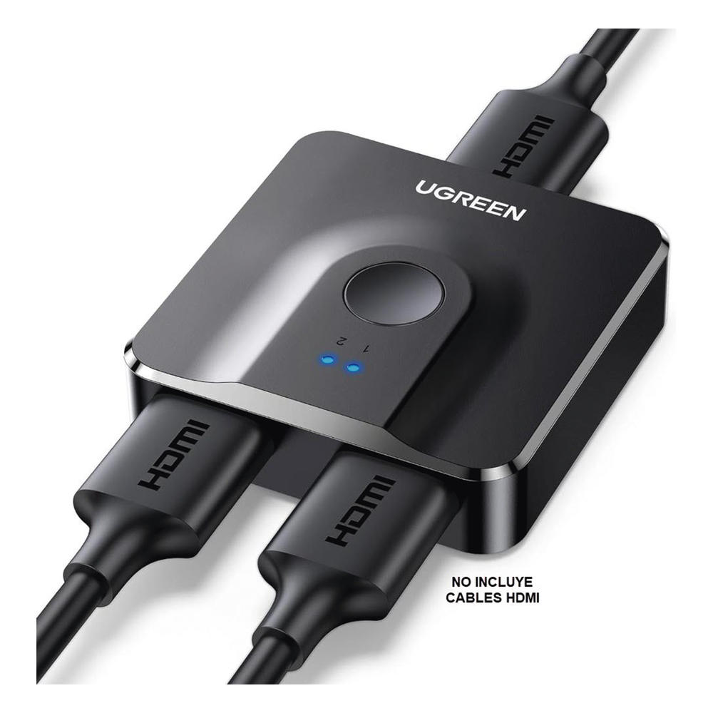 Switch/Divisor HDMI 4K 60Hz (Splitter) | Bidireccional (2 Entradas 1 Salida/1 Entrada 2 Salidas | Switch Conmutable | Led Indicador | 3D | HDR |