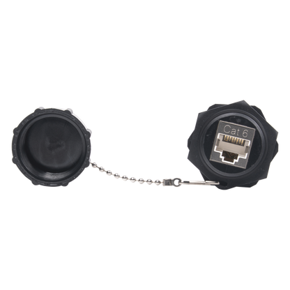 Acoplador Industrial RJ45-RJ45 Categoría 6 Blindado IP67 (Waterproof)