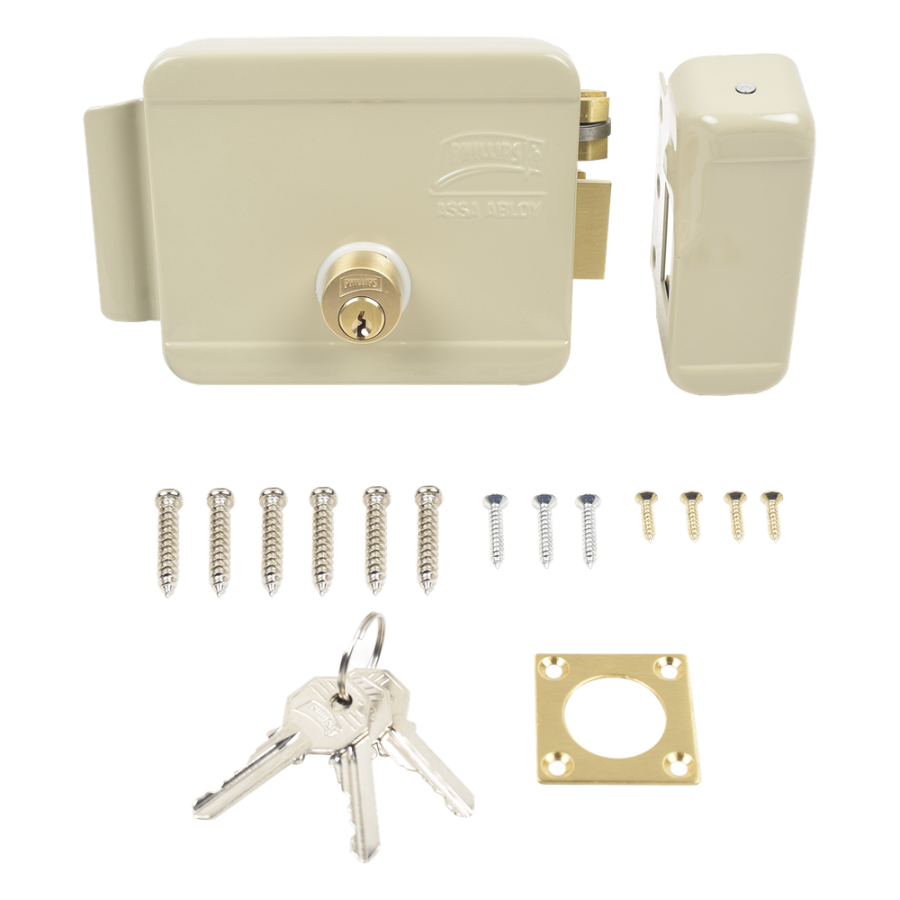 Cerradura Eléctrica / Incluye Llave / Derecha / Exterior
