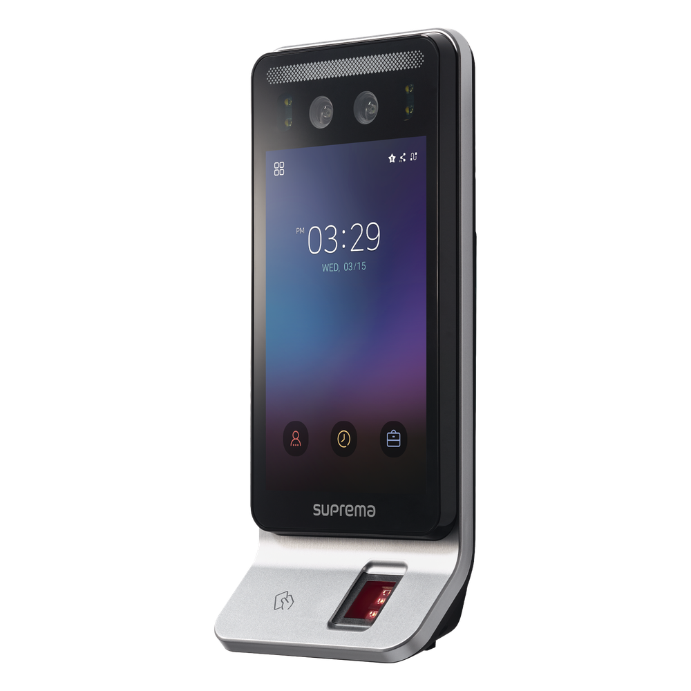 Lector Multi-tecnologia con detector de cubrebocas- Reconocimiento Facial, Huella, Tarjeta Móvil y lector de RFID(125kHz EM & 13.56 Mhz MIFARE)
