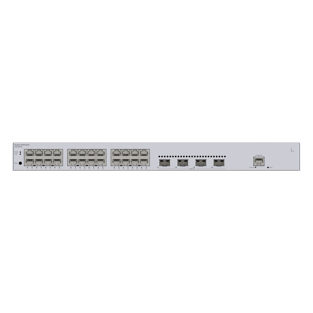 Switch de Acceso Gigabit Administrable Capa 2 / 24 puertos 10/100/1000 Mbps / 4 Puertos 10GE SFP+ Uplink / ERPS / IMGP Snooping / DHCP Snooping