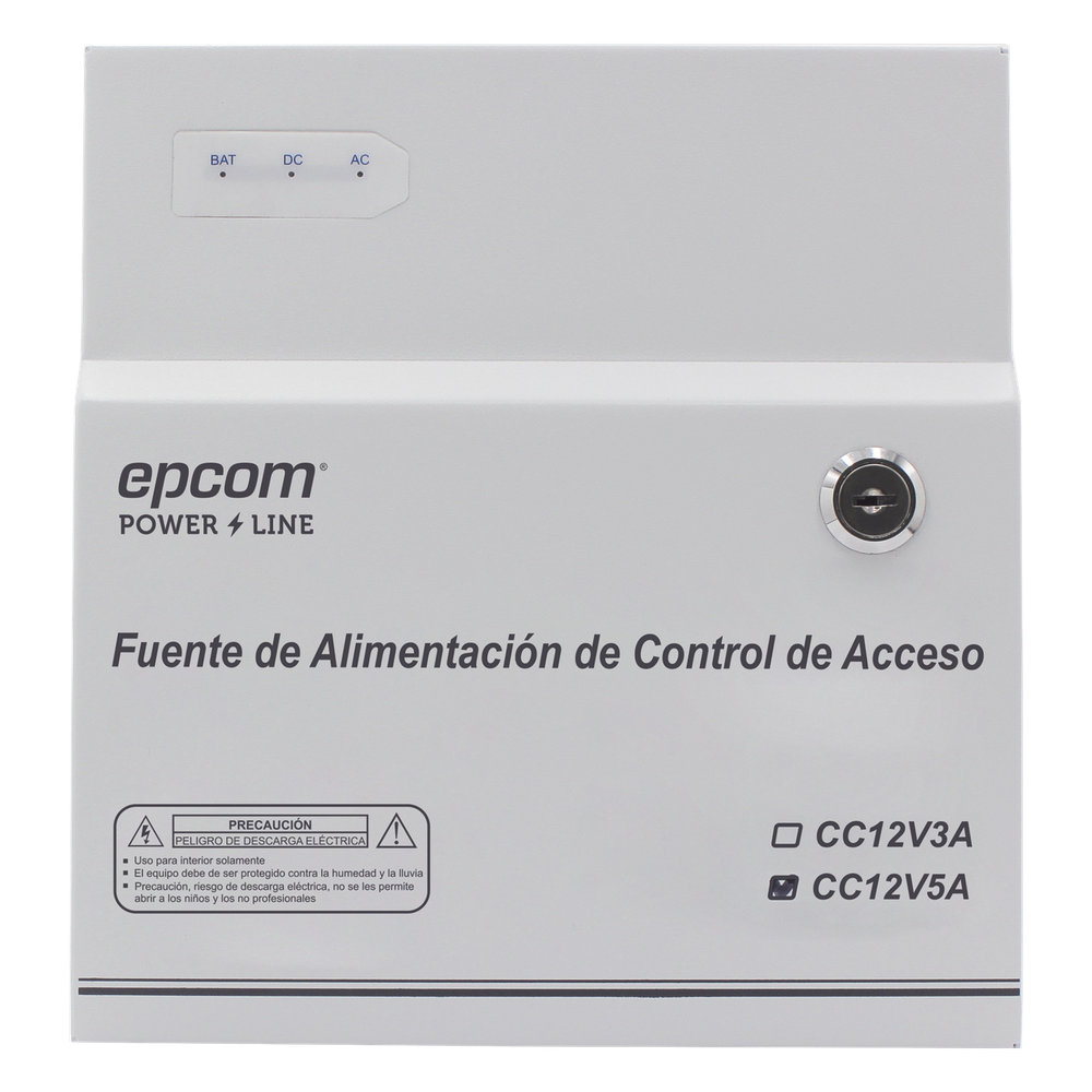 Fuente de Poder / 1 Salida 11-15 Vcc / 5 A / Temporizador Integrado / Con Capacidad de Batería de Respaldo / Requiere Batería / Aplicaciones en