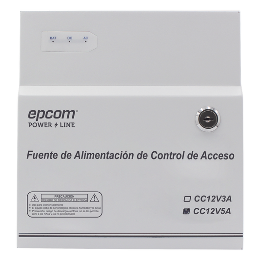 Fuente de Poder / 1 Salida 11-15 Vcc / 5 A / Temporizador Integrado / Con Capacidad de Batería de Respaldo / Requiere Batería / Aplicaciones en