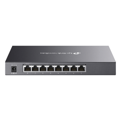 Switch Administrado Gigabit 8 Puertos / Omada SDN / 16 Gbps Capacidad Switching / Gestión Cloud y Local / VLAN / QoS / ACL / Sin Ventiladores