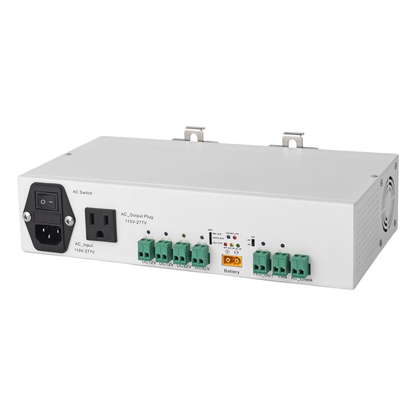 Fuente de Alimentación / 52V 3A + 12V 5A / Respaldo Batería / Riel DIN / Protecciones Sobrecarga-Cortocircuito / Telecomunicaciones