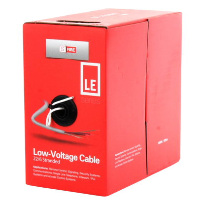 Bobina de 305 m (1000 ft) / Cable para Alarma 6x22 AWG / CCA / Blanco