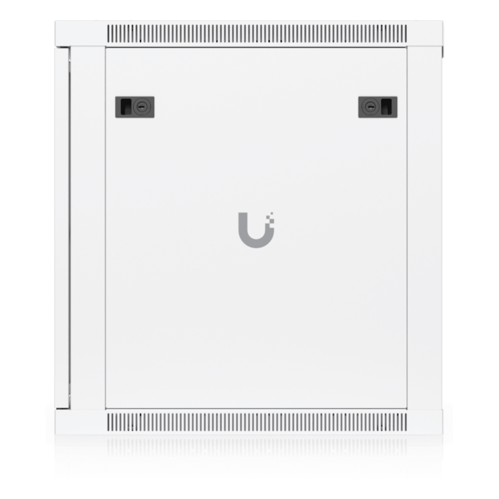 UACC Rack Cabinet 12U (598 x 600 mm) - Gabinete Cerrado para Montaje en Pared con Puerta Frontal de Vidrio Templado, Totalmente Ensamblado con