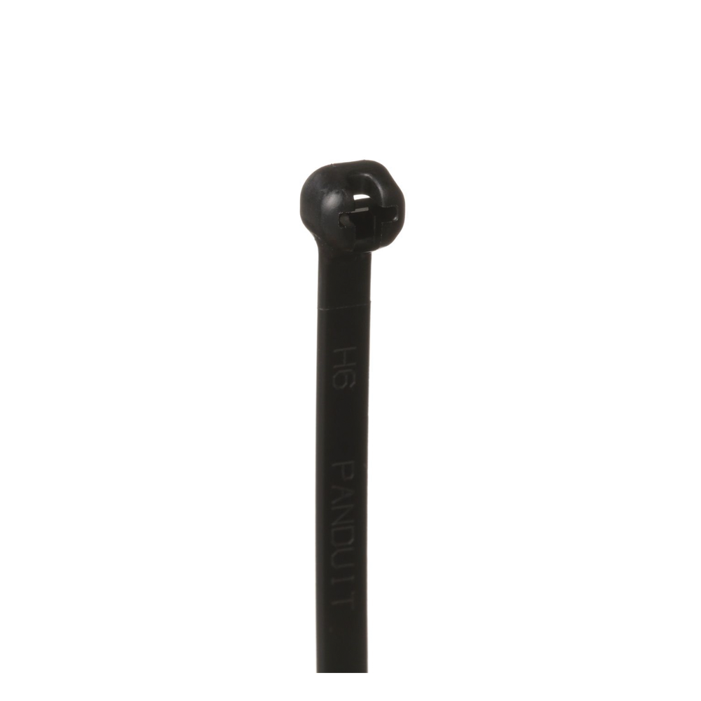 Cincho de Nylon 6.6 Dome-Top®, Con Lengüeta de Bloqueo de Acero Inoxidable, 203 mm largo x 4.7mm ancho, Color Negro, Exterior Resistente a Rayos UV