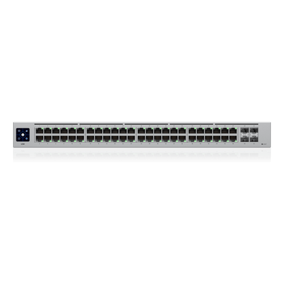 USW-48 — Switch Layer 2 de 48 Puertos GbE + 4 Puertos SFP con Diseño Fanless para Funcionamiento Totalmente Silencioso