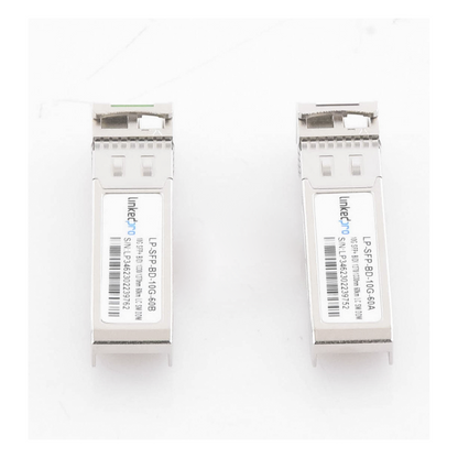 Transceptores Ópticos Bidireccionales SFP+ (Mini-Gbic) / Monomodo 1270 & 1330 nm / 10 Gbps / 10GBASE-BX / Conector LC/UPC Simplex / DDM / Hasta 60 km