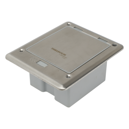 Caja de Piso con Contacto Eléctrico (Duplex), Resistente al Agua, IP66 (Con Tapa Cerrada) (11000-53201)