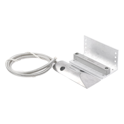 Contacto magnético de uso rudo con soporte ajustable en L y cable blindado, para puertas industriales y de cortina