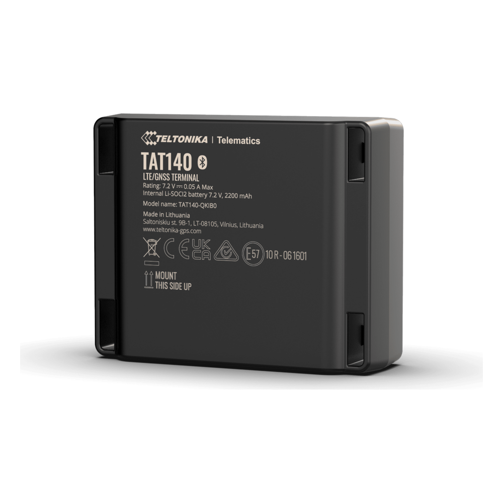 Rastreador GPS de Activos / 4G LTE (CAT 1) con Respaldo 2G / GNSS Multiconstelación / Bluetooth LE / Batería 2200 mAh de Larga Duración / IP68