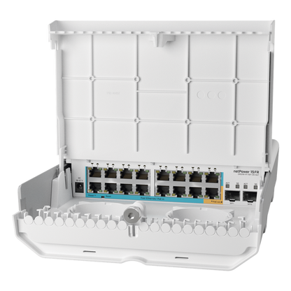 (netPower 15FR) Switch exterior de 18 puertos con 15 puertos PoE inversos y SFP