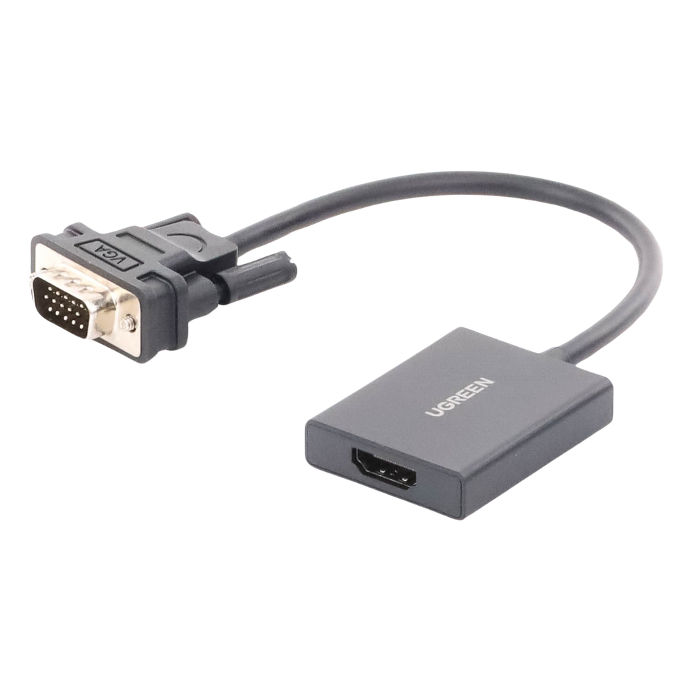 VGA Macho / Salida: HDMI Hembra / Resolución de 1080P@60Hz / Puerto Estéreo de 3.5 mm / Plug and Play, Sin Controlador / Longitud del Cable 15 cm