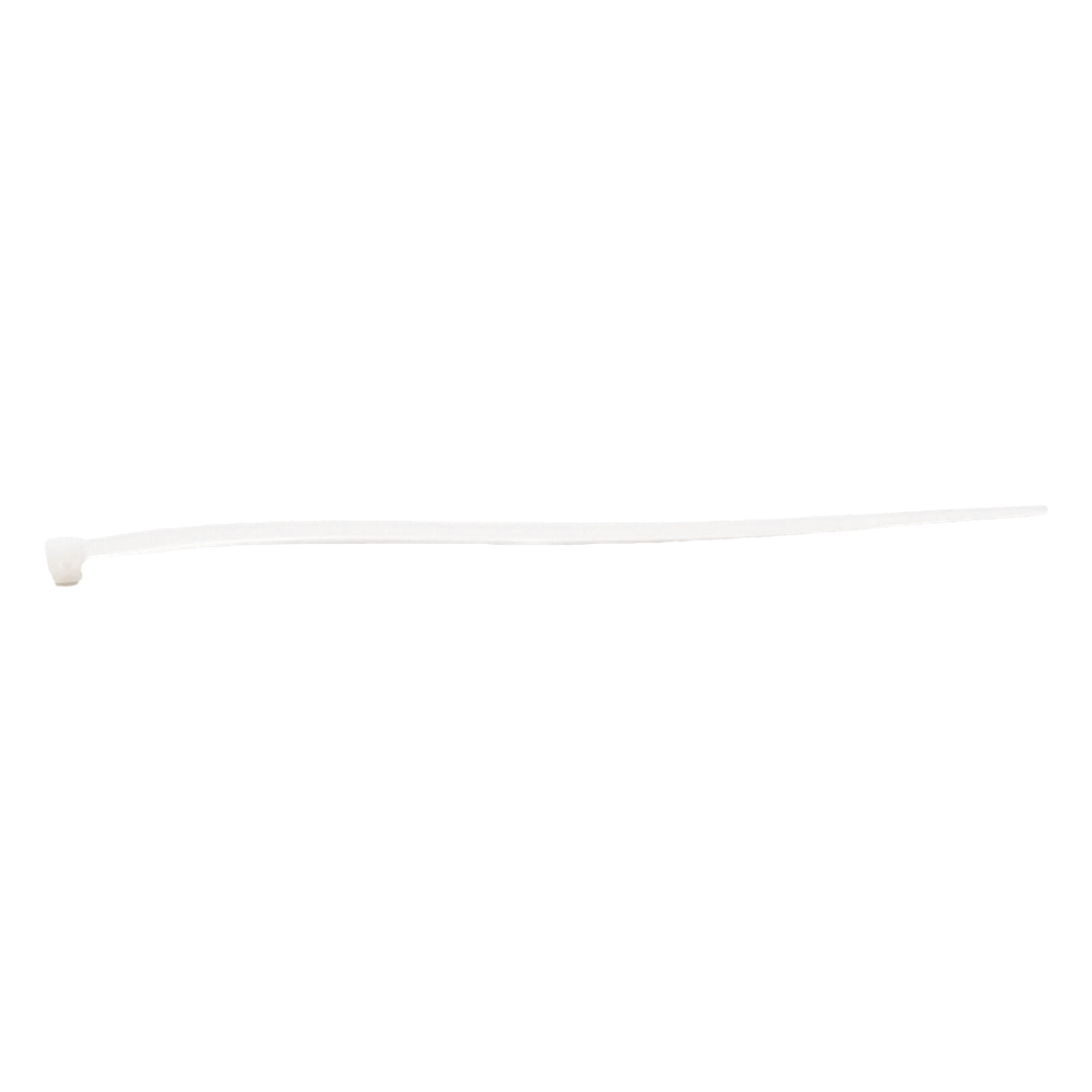 Cincho de plástico, Color Natural, 4.8 x 370 mm, Ideal para sujeción de cables (Bolsa con 100 piezas)