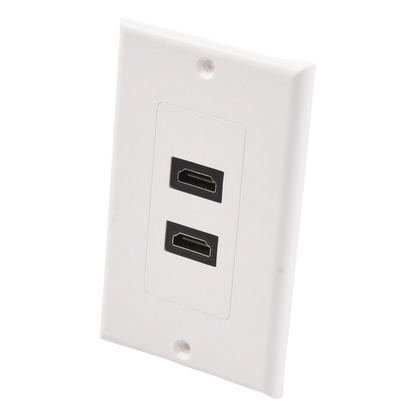 Placa de Pared de 2 Puertos HDMI Hembra a Hembra