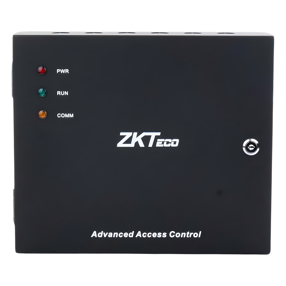 Controlador de Acceso 4 Puertas / 3,000 Huellas 30,000 Tarjetas / TCP/IP / Gabinete Metálico y Fuente 12V 5A