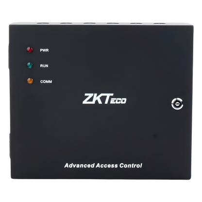Controlador de Acceso 4 Puertas / 3,000 Huellas 30,000 Tarjetas / TCP/IP / Gabinete Metálico y Fuente 12V 5A