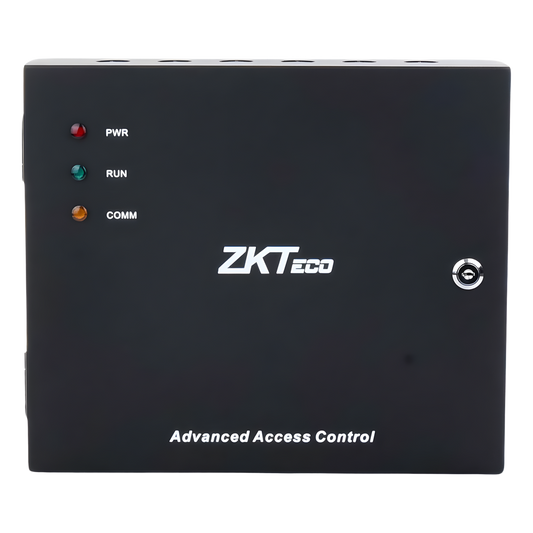 Controlador de Acceso 4 Puertas / 3,000 Huellas 30,000 Tarjetas / TCP/IP / Gabinete Metálico y Fuente 12V 5A