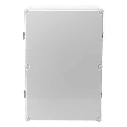 Gabinete Plástico para Exterior (IP65) de 560 X 380 x 265 mm Cierre por broche.