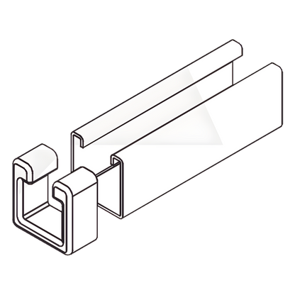 Tope Unicanal Muesca para Tornillo de 1/2" ( 13 mm ).