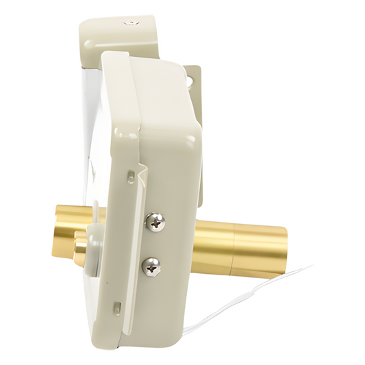 Cerradura Eléctrica con Botón de Salida / Incluye Llave / Exterior / Izquierda