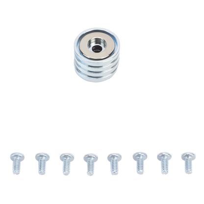 Accesorio, Kit de Montaje Magnético, Fuerza Máxima 26 lb, Diámetro Copa 23.8 mm, Incluye Hardware, Sin Necesidad de Taladrar, Compatible con