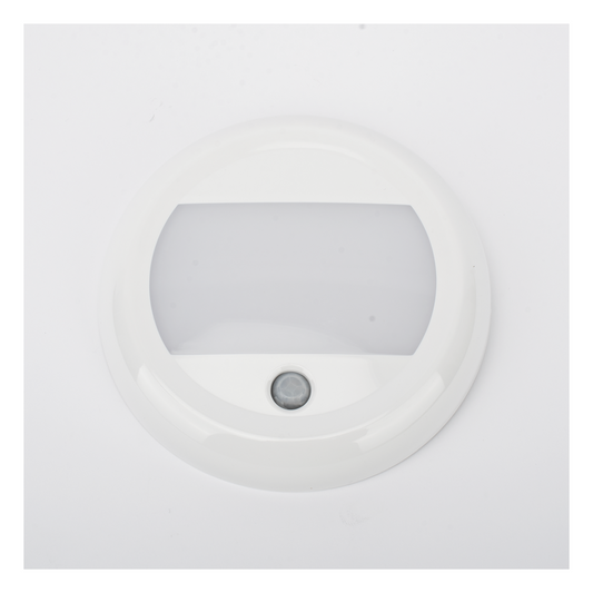Luz de cortesía circular LED para iluminación de interiores con sensor de movimiento PIR