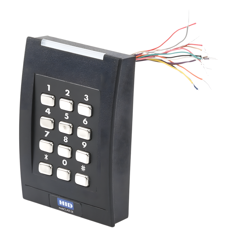 Lector con Teclado 921 PROX HID, EM /iClass SEOS (no clonable) /iClass SE/ iClass SR/ iClass /Mifare Classic, DesFire, Bluetooth/ Garantía de por Vida