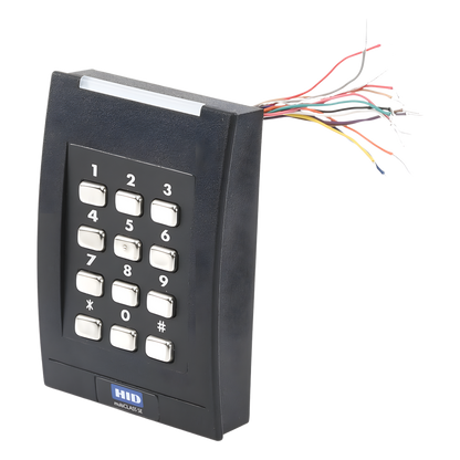 Lector con Teclado 921 PROX HID, EM /iClass SEOS (no clonable) /iClass SE/ iClass SR/ iClass /Mifare Classic, DesFire, Bluetooth/ Garantía de por Vida