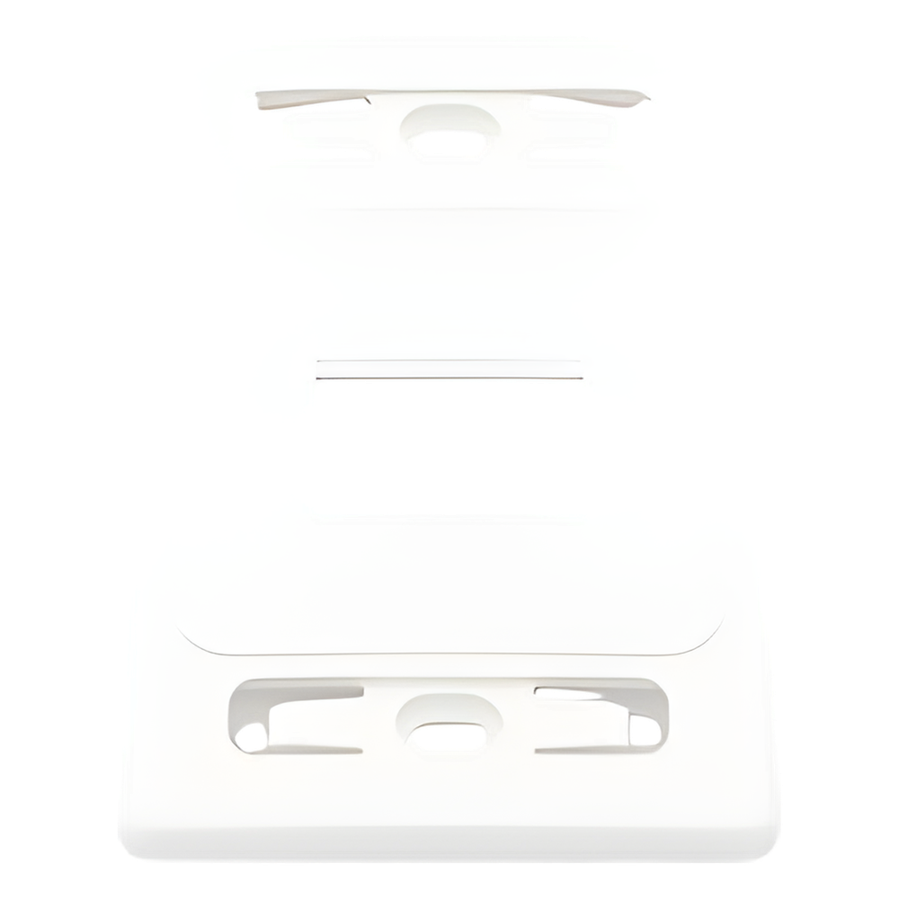 Placa de Pared Modular MAX, de 2 Salidas, Color Blanco, Versión Bulk (Sin Empaque Individual)